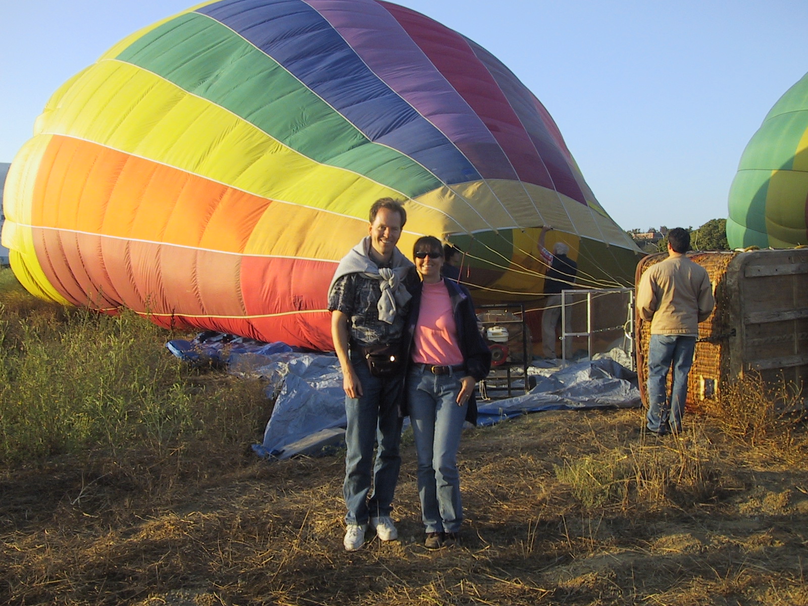 Randy and Vivian's first balloon ride!