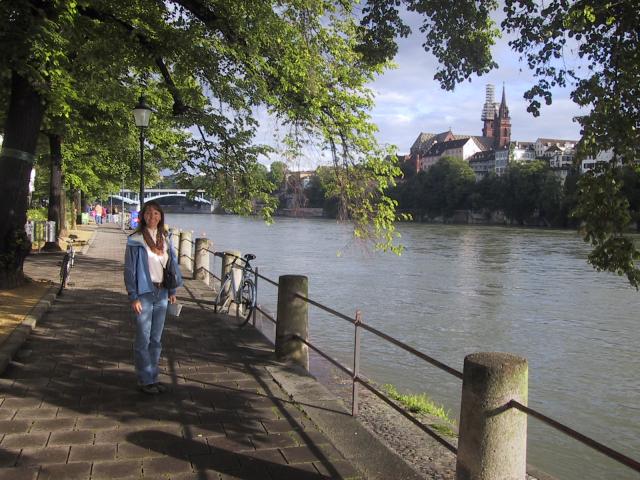 Vivian on Rhine in Basel
