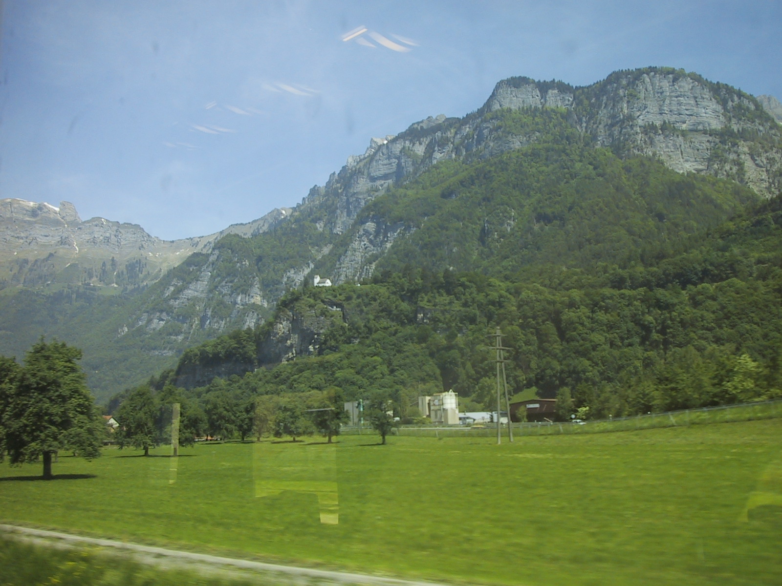 First sight of the alps.