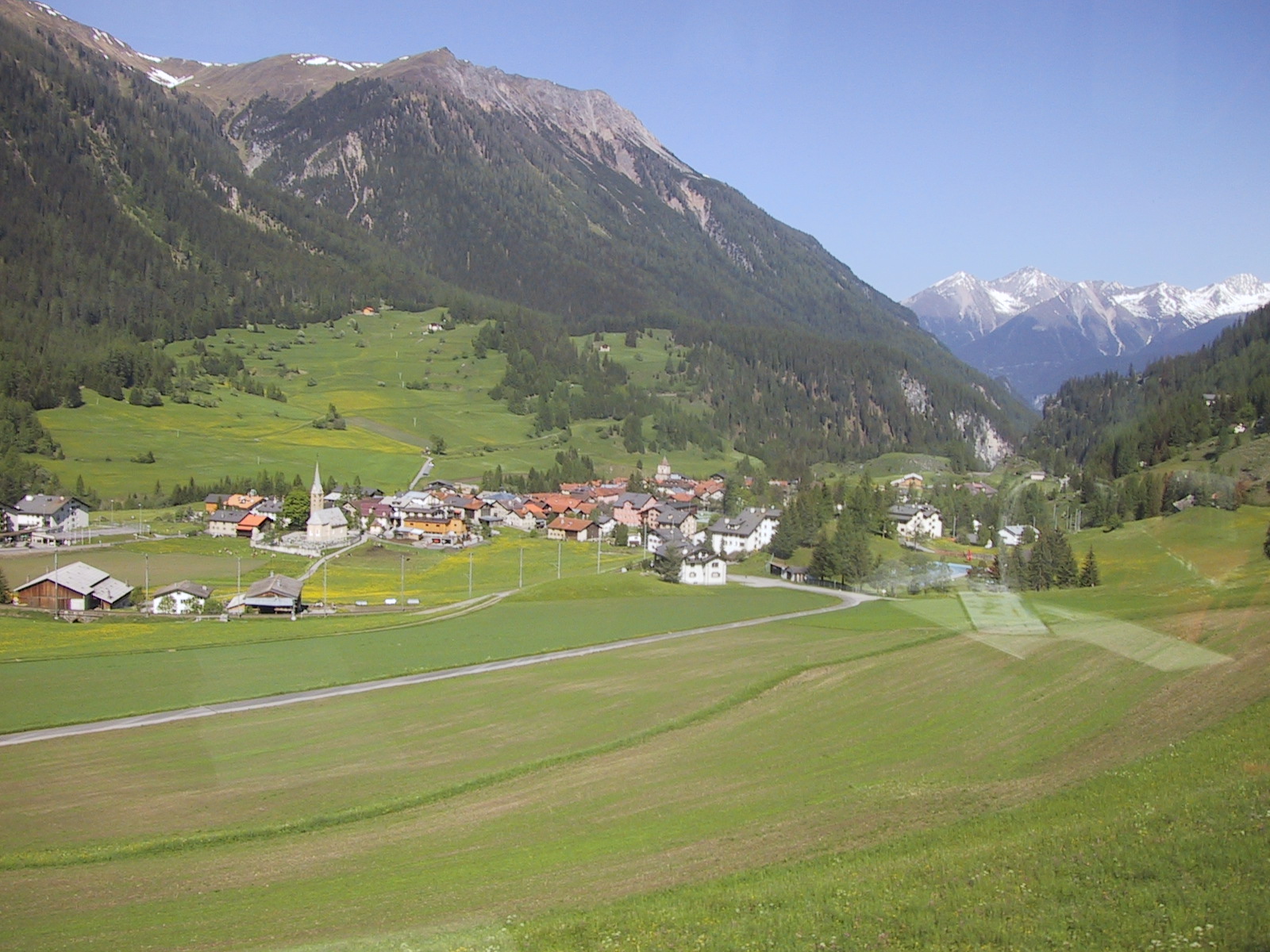 Picturesque Alpine towns dot the landscape.
